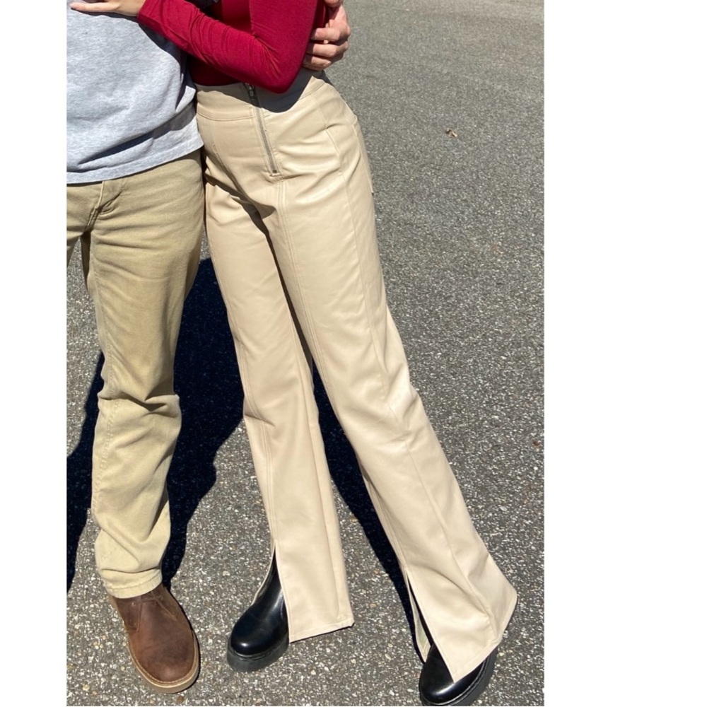 Stylish Beige Flared Pants